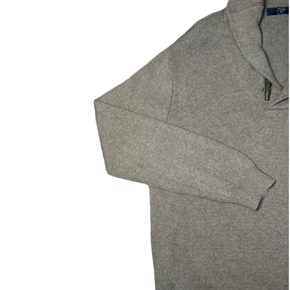 J. Crew Mens XL Beige Shawl‎ Collar Pullover Sweater